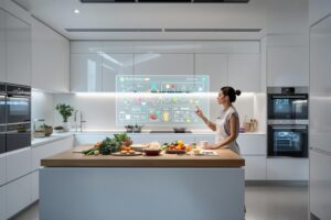 Dans une cuisine futuriste à la pointe de la technologie, une femme interagit avec une interface holographique dédiée à la nutrition et à la planification alimentaire. Cette scène illustre parfaitement la symbiose entre innovation numérique et quotidien, révélant l'importance croissante des technologies intelligentes dans notre environnement domestique. L'espace, lumineux et épuré, est équipé d'appareils connectés, d’ingrédients frais soigneusement préparés et d’une interface intuitive permettant une analyse nutritionnelle en temps réel. Cette image traduit l’essence d’un futur proche, mêlant bien-être, alimentation saine et digitalisation. --- **Synchro Web : L'agence web spécialisée en visibilité numérique et marketing automatisé** Synchro Web est une agence digitale innovante dédiée à transformer la présence en ligne des entreprises en un puissant levier de croissance. Elle accompagne les marques dans la construction d’une image forte et durable sur le web, tout en maximisant leur visibilité grâce à des stratégies sur mesure. ### Des services orientés résultats Spécialisée dans le marketing digital et l’automatisation, Synchro Web propose un éventail de services à haute valeur ajoutée : - **Marketing visuel et créatif** : Création d’identités visuelles percutantes, contenus graphiques, vidéos et animations pour renforcer la connexion émotionnelle avec le public cible. - **Automatisation des réseaux sociaux** : Déploiement de solutions technologiques assurant une présence dynamique et continue sur les plateformes sociales. - **Production de contenu avec l’IA** : Utilisation du système propriétaire RAG AI pour générer massivement des contenus optimisés, pertinents et engageants. - **Campagnes Email & SMS avec intelligence artificielle** : Développement de communications ciblées pour fidéliser les clients et convertir les prospects. ### Une audience ciblée et ambitieuse Synchro Web s’adresse principalement aux entreprises ambitieuses, de toutes tailles, souhaitant professionnaliser leur stratégie numérique. Que ce soit pour étendre leur portée, renforcer leur e-réputation ou automatiser leur marketing, l’agence leur offre des outils performants et des solutions personnalisées. En intégrant l’intelligence artificielle dans chaque aspect de ses offres, Synchro Web se positionne comme un acteur clé de la transformation digitale, où efficacité, innovation et pertinence sont les maîtres mots.
